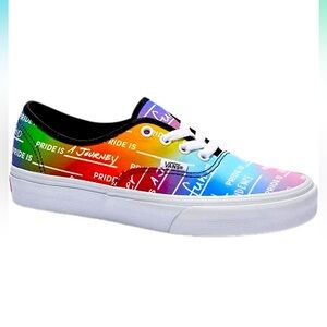 NWT Vans unisex Pride Authentic tie dye sneakers. Size 5.5